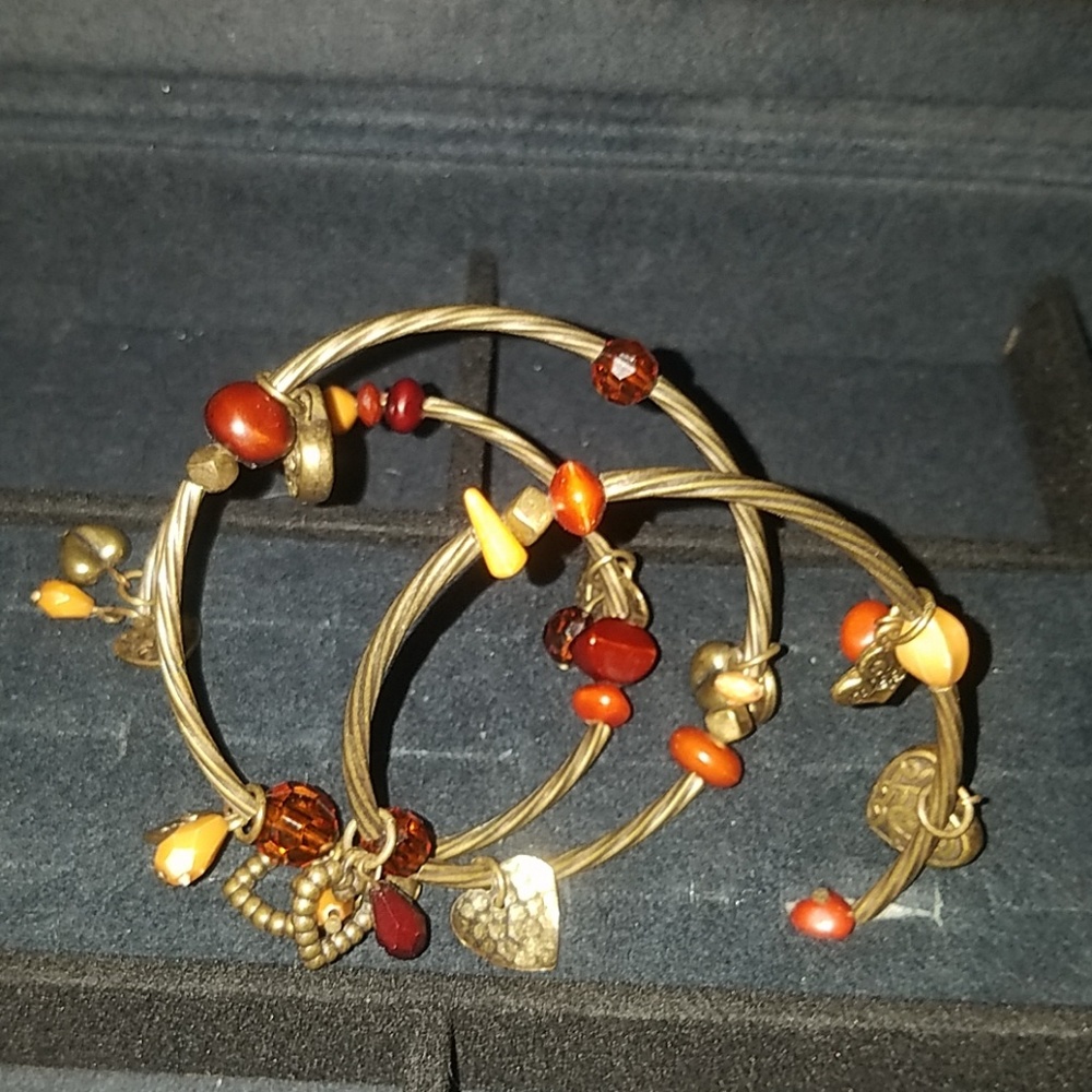 Metal Coil Accent bracelet